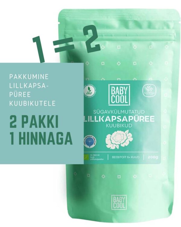 lillkapsapüree kuubikud pakkumine-babycool
